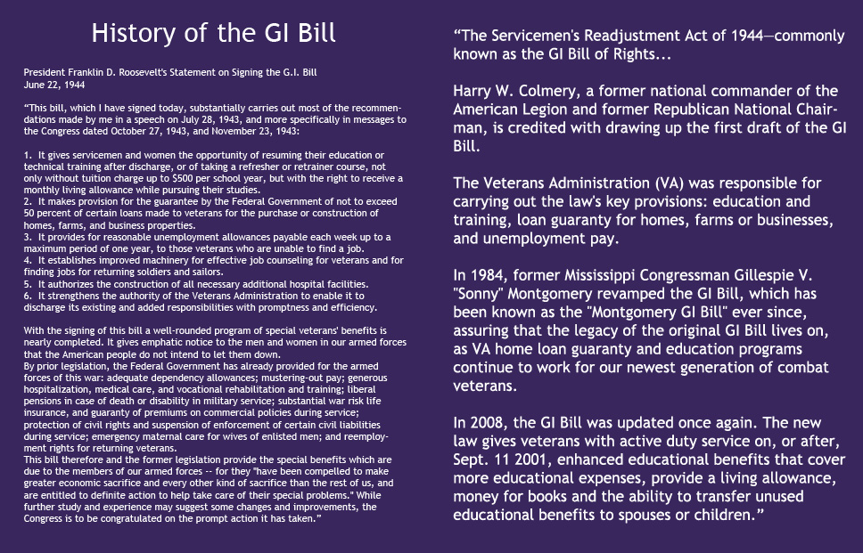 History of The GI Bill
